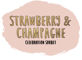Marshfield Farm Strawberry Champagne Sorbet Flavour Blob
